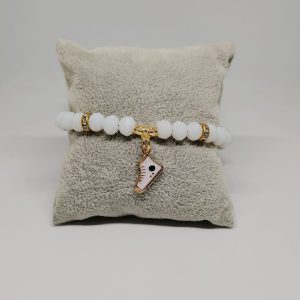 White crystal all star bracelet
