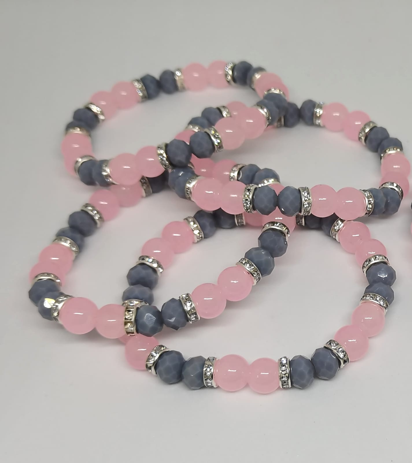 Grey & Pink Bracelet
