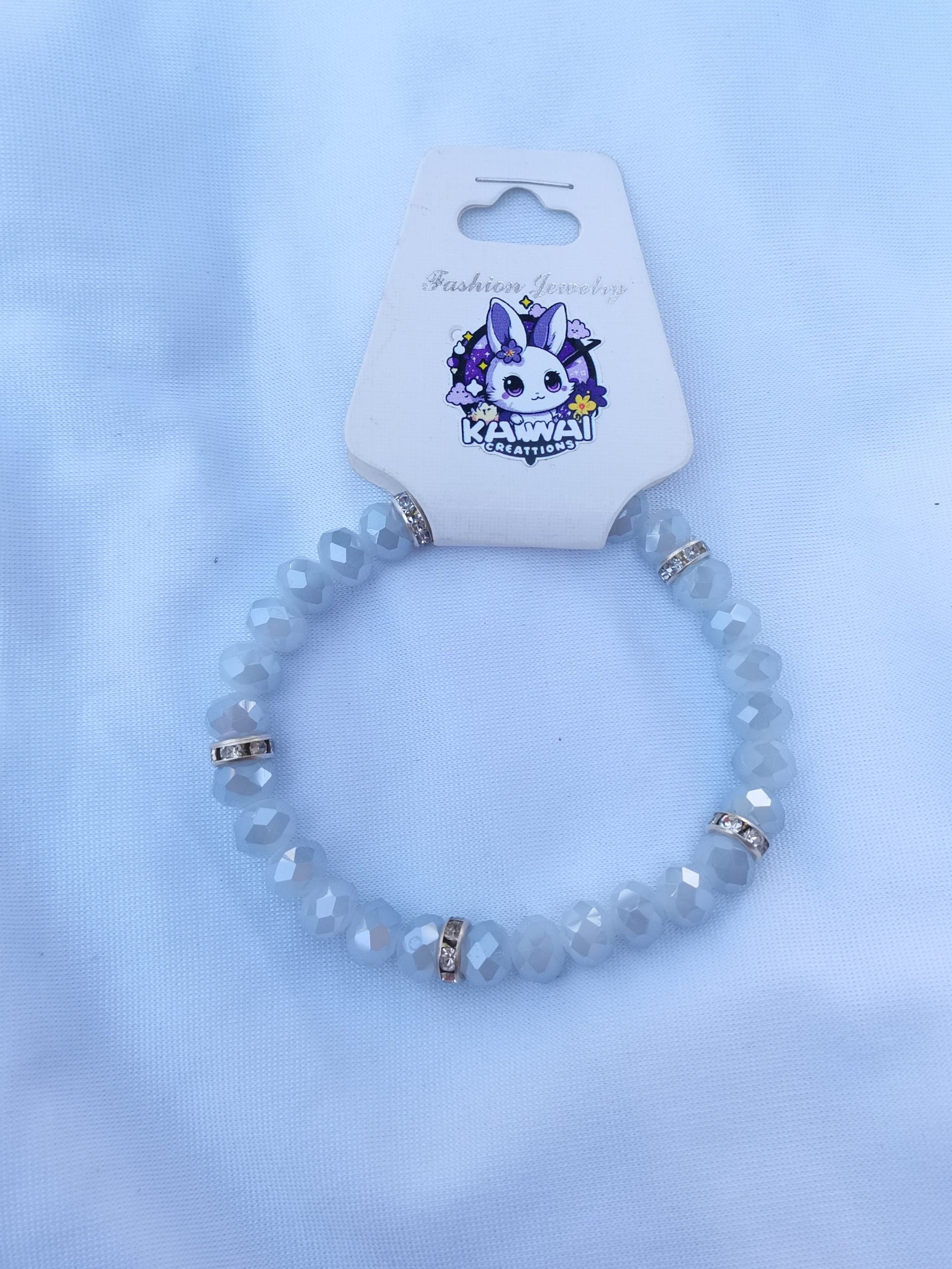 Light Grey Crystal bracelet