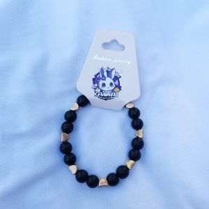 Lava & Gold heart bracelet