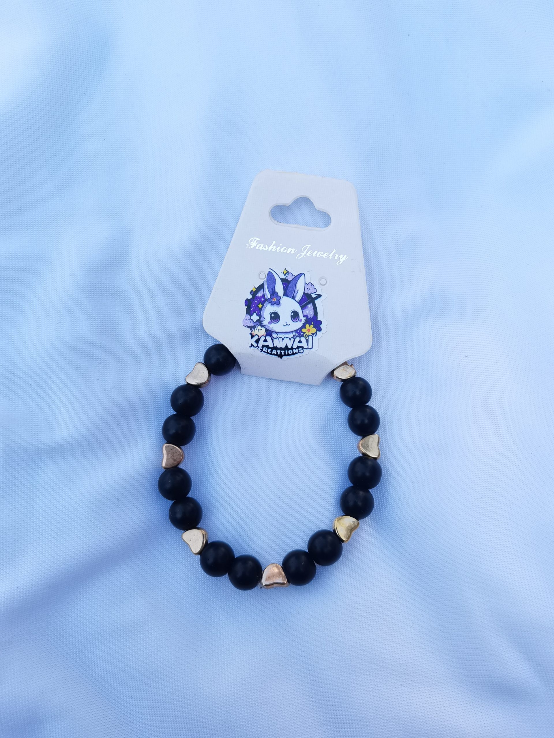 Lava & Gold heart bracelet
