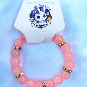 Salmon & Gold bracelet