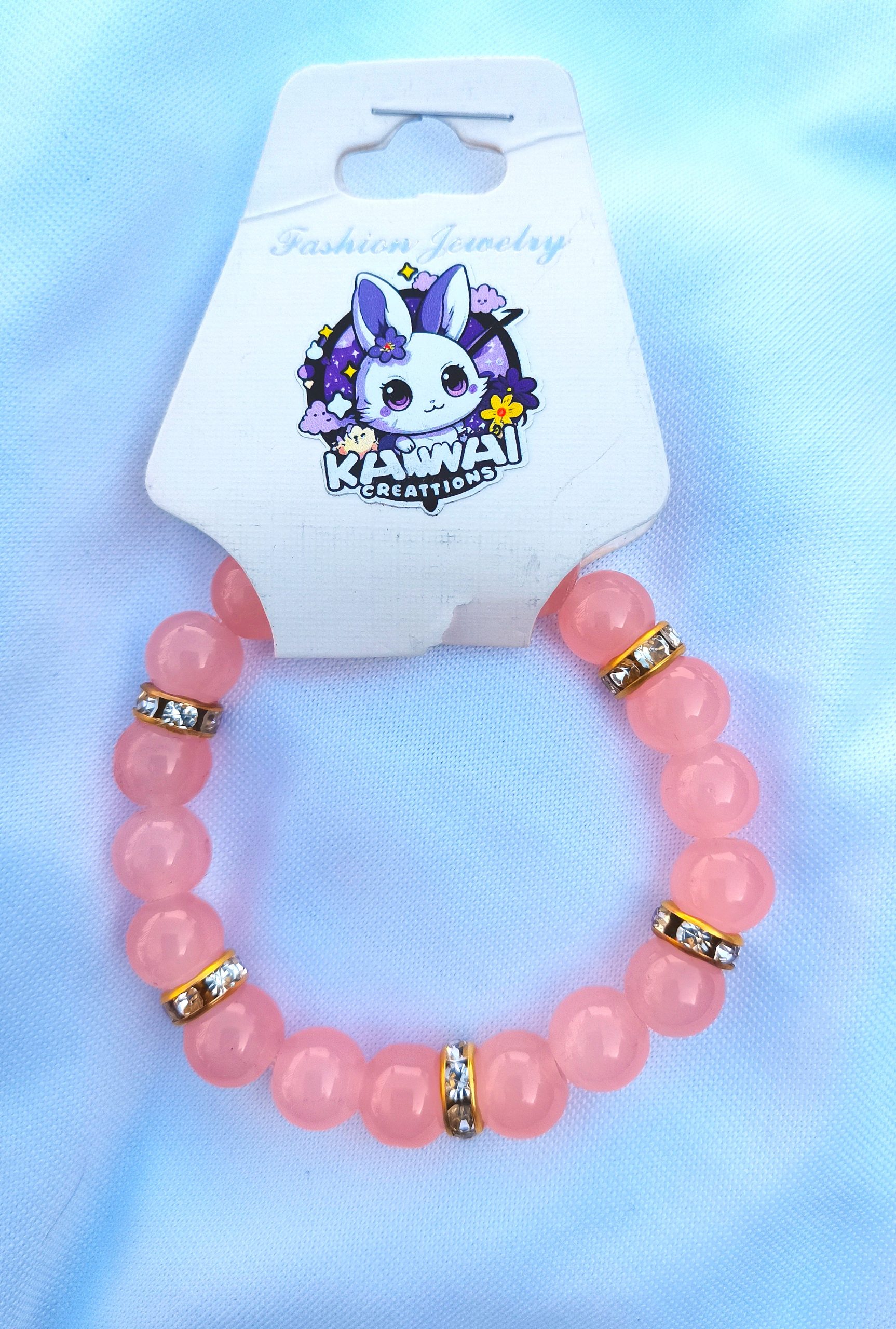 Salmon & Gold bracelet