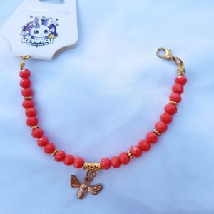 Crystal rust adjustable bracelet