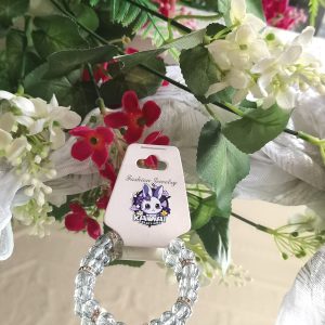 Clear mirror elasticated bracelet