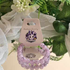 Purple and black simple bracelet